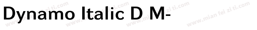 Dynamo Italic D M字体转换